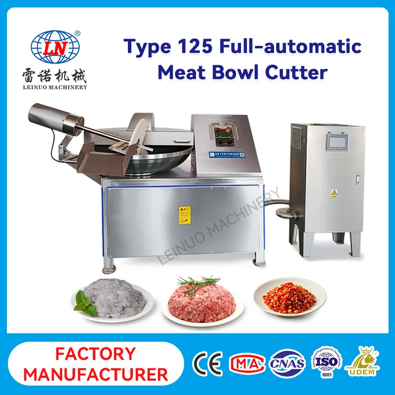 ZB-125 high speed chopping machine 3000 RPM automatic temperature control sausage balls processing efficient equipment - Bowl Cutter - foodmachtech